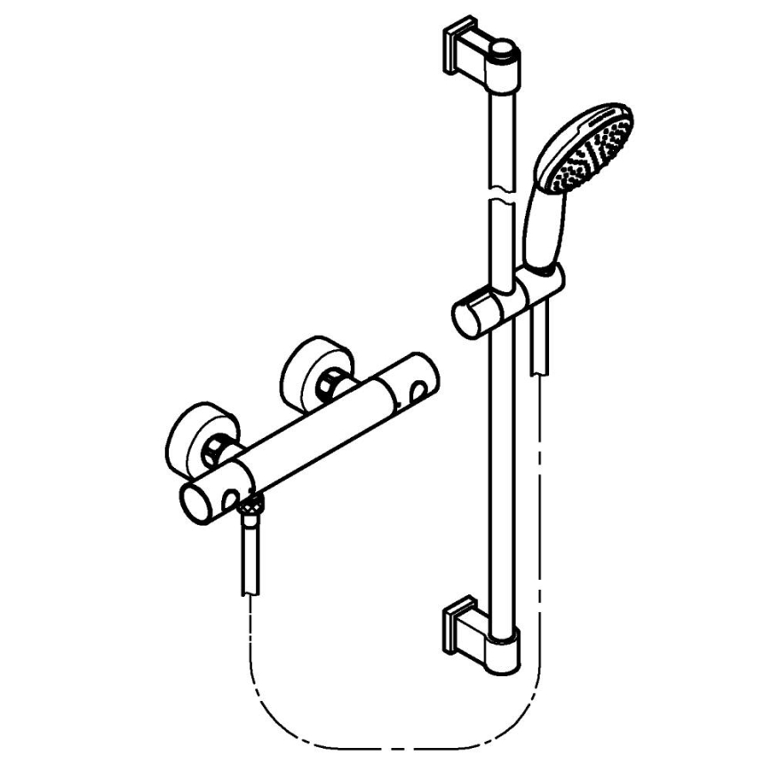 GROHE 34857000 - Mezclador termostático para ducha PRECISION GET 12” cromo brillante