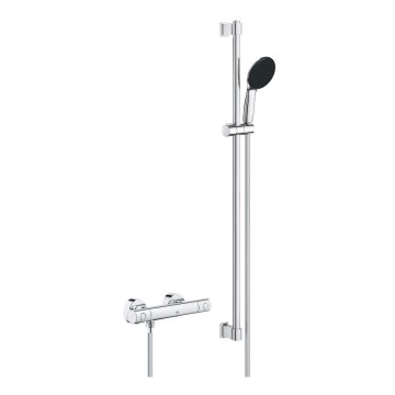 GROHE 34857000 - Set de ducha con grifo termostático PRECISION GET 12” acabado cromo brillante