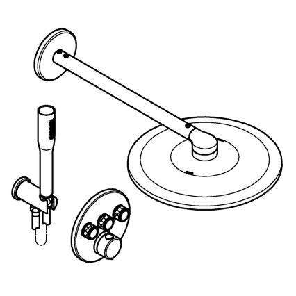 GROHE 34874000 - Sistema de ducha PRECISION SMARTCONTROL 310 mm cromo brillante