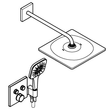 GROHE 34876000 - Sistema de ducha PRECISION SMARTCONTROL 310 × 310 mm cromo