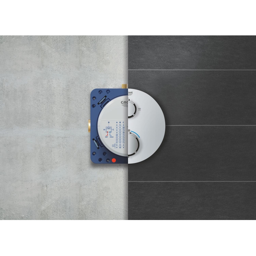 GROHE 34880000 - Batería de ducha empotrada estática GROHTHERM SMARTCONTROL cromada