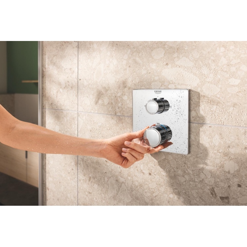 GROHE 34881000 - Sistema de ducha empotrado PRECISION 310 × 310 mm cromo brillante