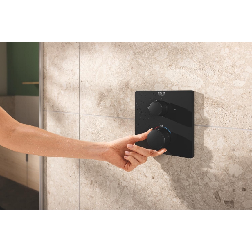GROHE 348822430 - Juego de ducha PRECISION 250 × 250 mm negro