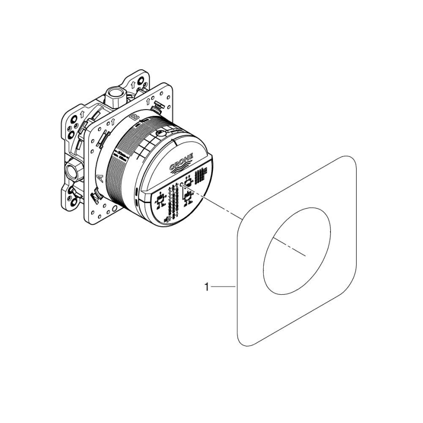 GROHE 35600000 - Cuerpo empotrado universal RAPIDO SMARTBOX DN 15