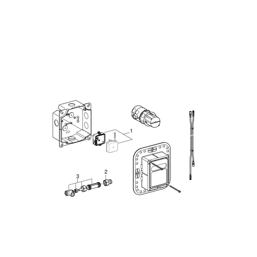 GROHE 36264001 - Sistema empotrado ESSENSE E, acabado cromado brillante