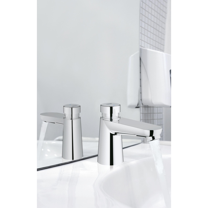 GROHE 36265000-Válvula vertical de cierre automático EUROECO COSMOPOLITAN T DN 15, cromada