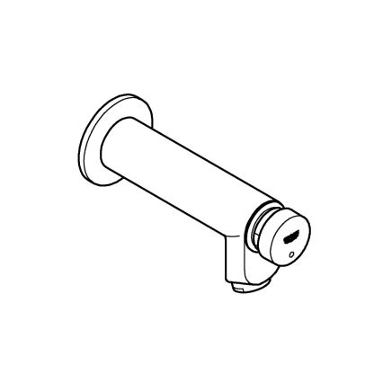 GROHE 36266000 - Válvula de pared con cierre automático EUROECO COSMOPOLITAN T DN 15, acabado cromado