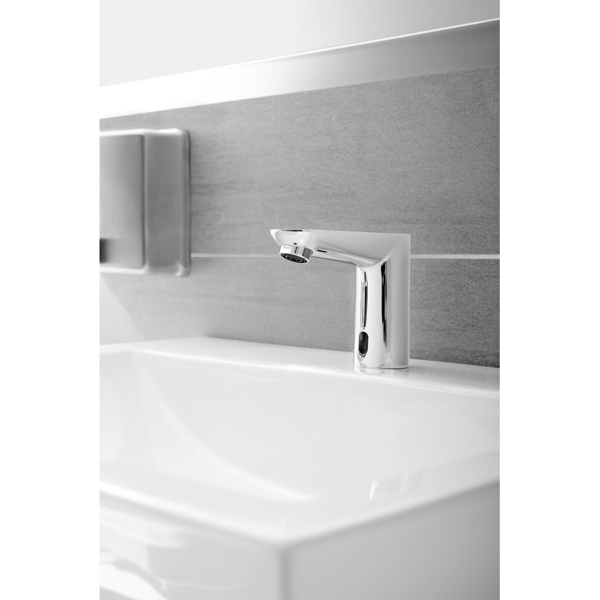 GROHE 36269000 - Grifo electrónico para lavabo EUROECO COSMOPOLITAN E 107 mm cromo