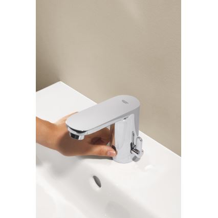 GROHE 36366002 - Grifo electrónico de lavabo GET E, cromo brillante