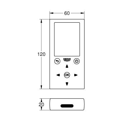 GROHE 36407001 - Control remoto