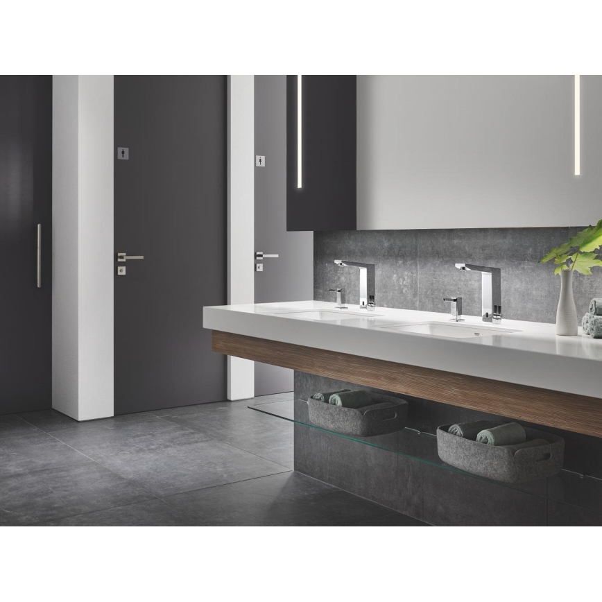 GROHE 36440000 - Grifo electrónico con sensor infrarrojo para lavabo EUROCUBE E DN 15 cromo