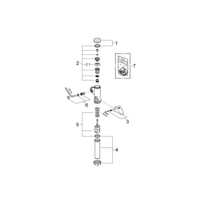 GROHE 37139000 - Válvula de descarga automática DAL 34” en cromo brillante