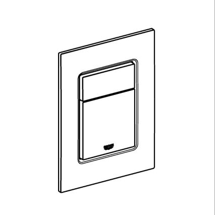 GROHE 37535DA0 - Placa de accionamiento SKATE COSMOPOLITAN S 130 × 172 mm acabado en bronce
