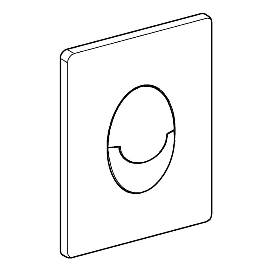 GROHE 38505P00 - Placa de accionamiento SKATE AIR 156 × 197 mm cromo mate