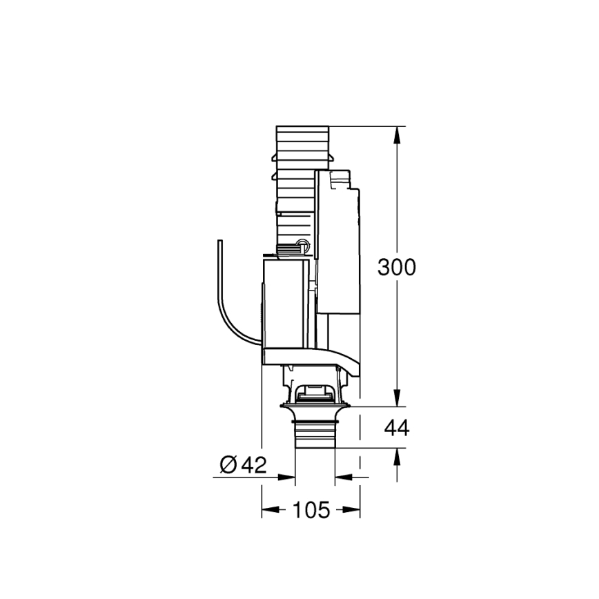 GROHE 38736000 - Kit de conversión para doble descarga GD 2