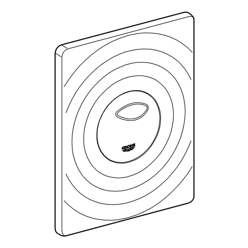 GROHE 38861000 - Pulsador de control SURF 156 × 197 mm cromo brillante