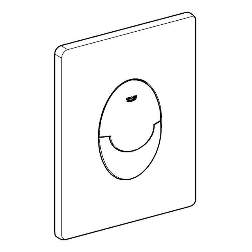 GROHE 38964P00 - Botón de descarga START, 156 × 197 mm, cromo mate