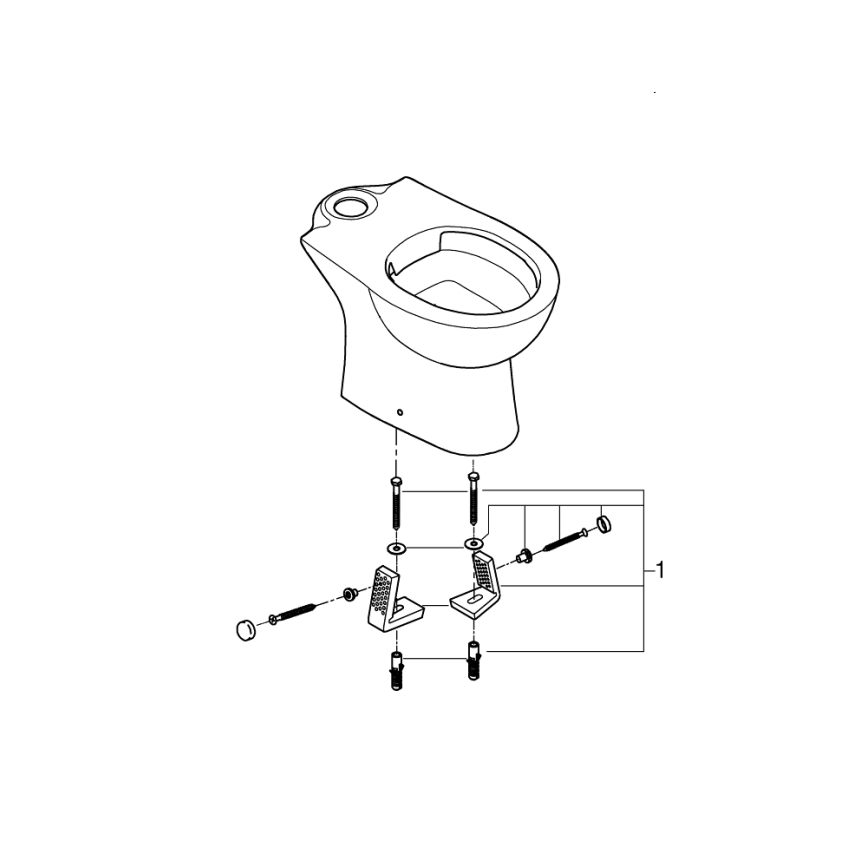 GROHE 39349000 - Lavabo exento BAU CERAMIC 356 × 600 × 400 mm cerámica/blanco