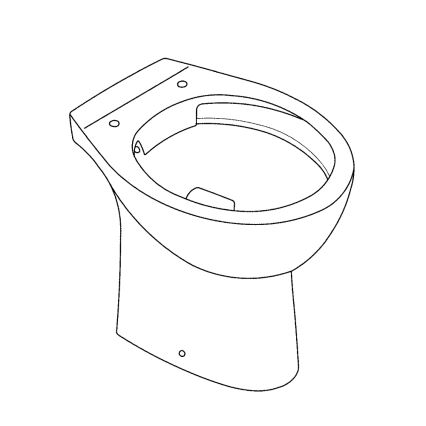 GROHE 39430000 - Inodoro de pie BAU CERAMIC 515 x 356 x 406 mm cerámica/blanco