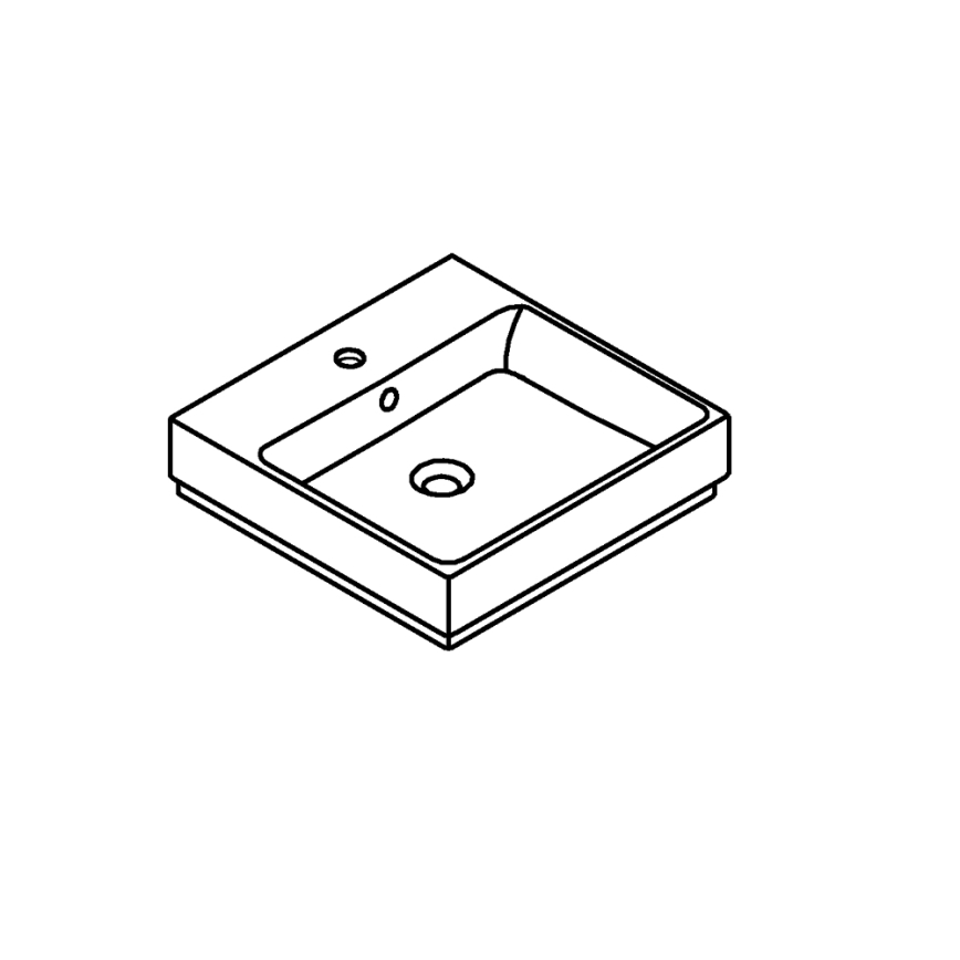 GROHE 3947400H - Lavabo CUBE CERAMIC 500 × 490 mm cerámica/blanco