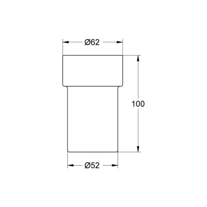 GROHE 40254000 - Vaso ALLURE, acabado satinado