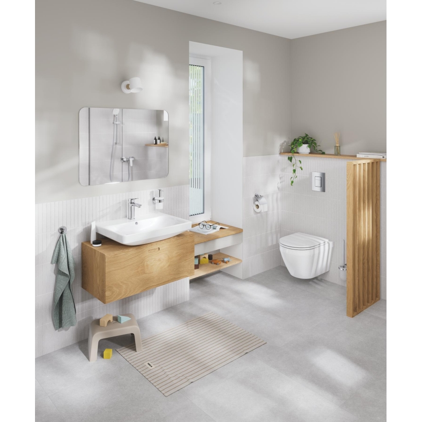 GROHE 40367001 - Soporte para papel higiénico ESSENTIALS 167 x 119 mm cromo brillante