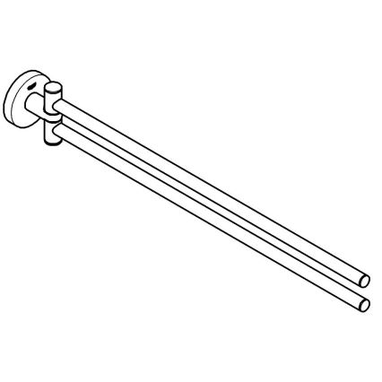 GROHE 40371DL1 - Toallero ESSENTIALS 439 mm, acabado en bronce