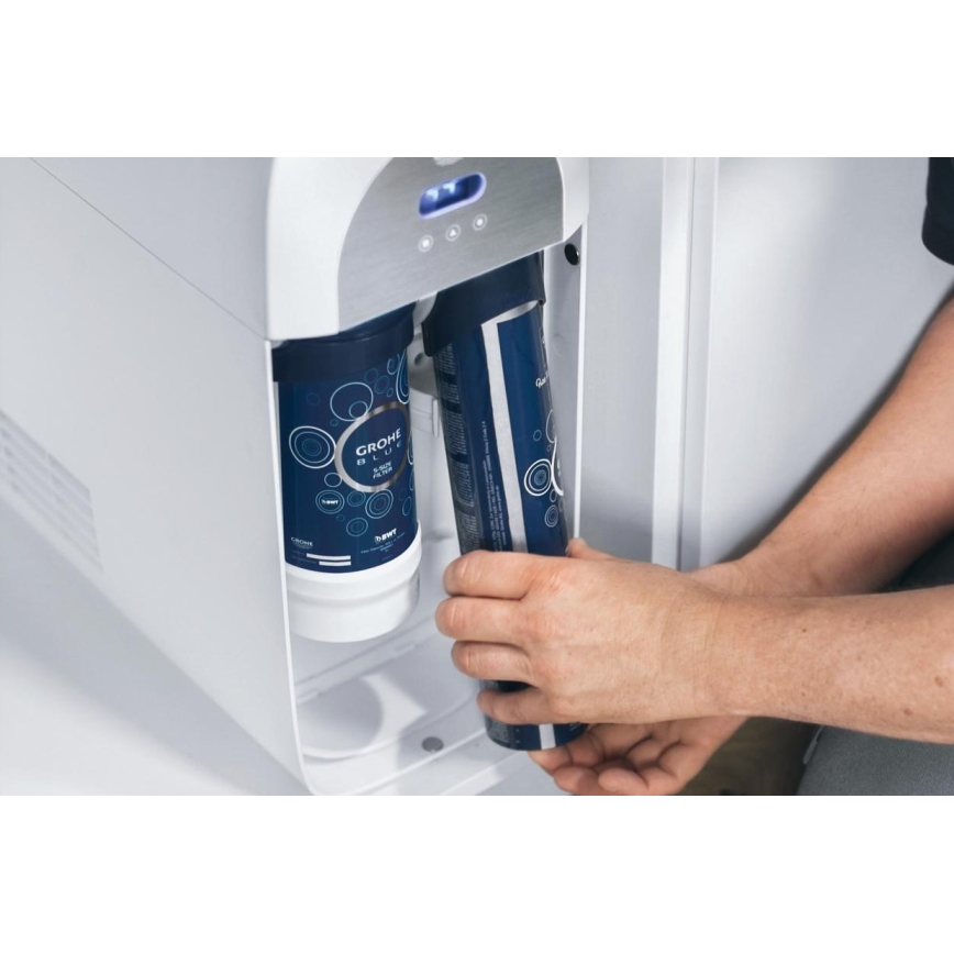 GROHE 40422000 - Cilindro de carbonatación GROHE BLUE 425 g de CO2 (4 uds.) acero inoxidable