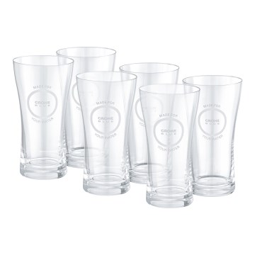 GROHE 40437000 - Juego de 6 vasos BLUE 250 ml, cristal transparente