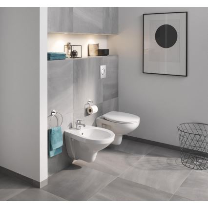 GROHE 40457001 - Soporte para papel higiénico BAUCOSMOPOLITAN, acabado cromo brillante