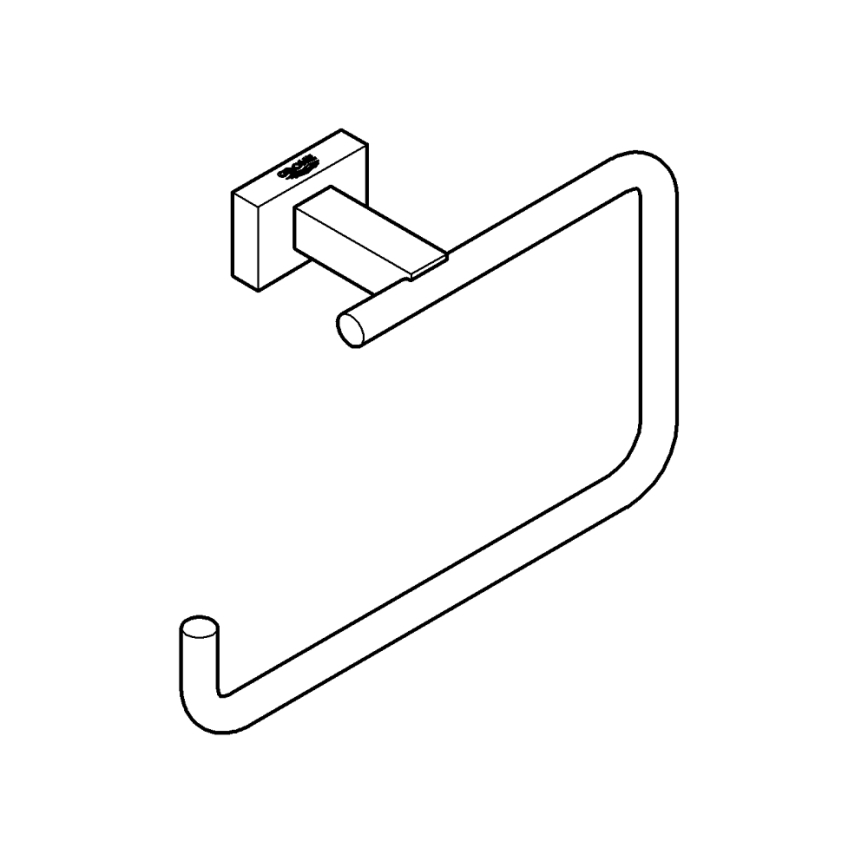 GROHE 40510001 - Toallero ESSENTIALS CUBE 188 mm cromo brillante