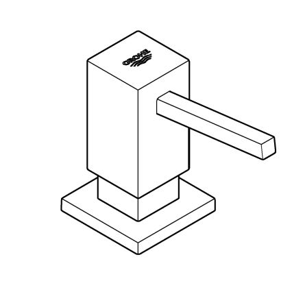 GROHE 40535DC0 - Dispensador de jabón COSMOPOLITAN 500 ml, acero inoxidable