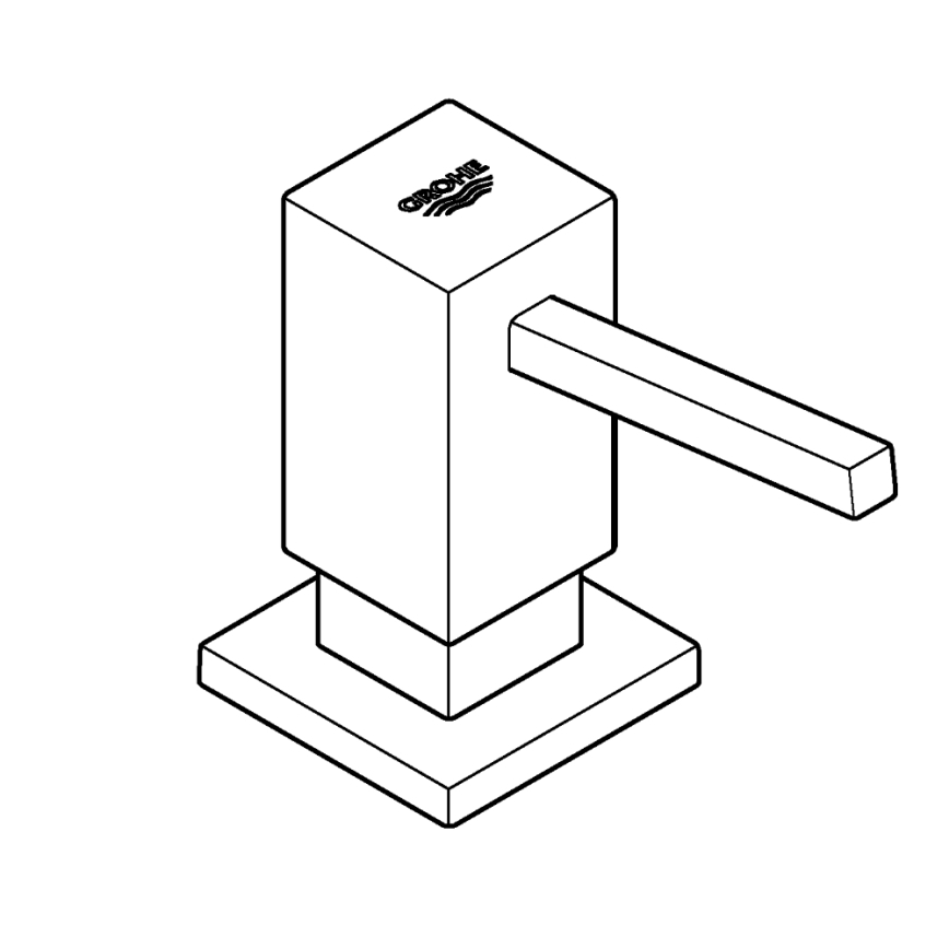 GROHE 40535DC0 - Dispensador de jabón COSMOPOLITAN 500 ml, acero inoxidable
