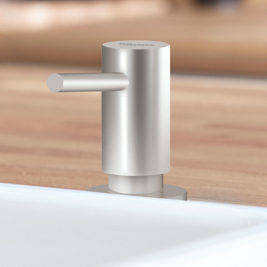 GROHE 40535DC0 - Dispensador de jabón COSMOPOLITAN 500 ml, acero inoxidable
