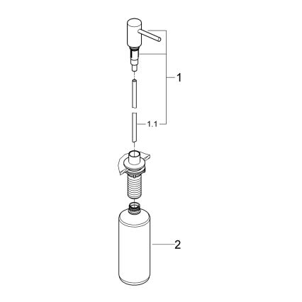 GROHE 40535DL0 - Dosificador de jabón COSMOPOLITAN 500 ml bronce