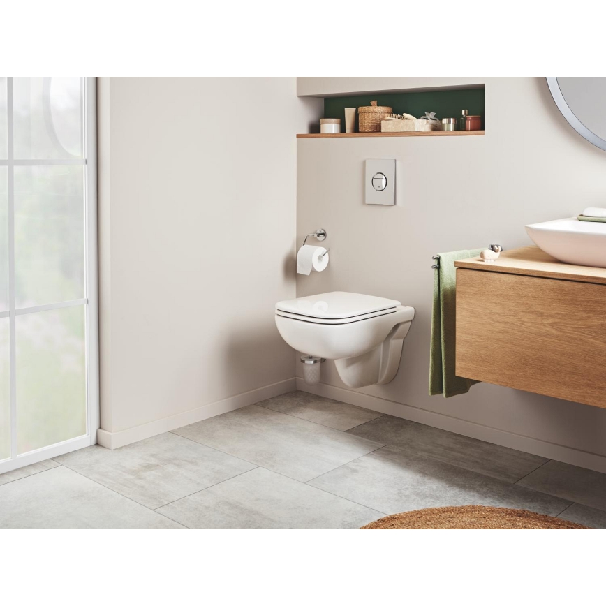 GROHE 40689001 - Portarrollos para papel higiénico ESSENTIALS, cromo brillante