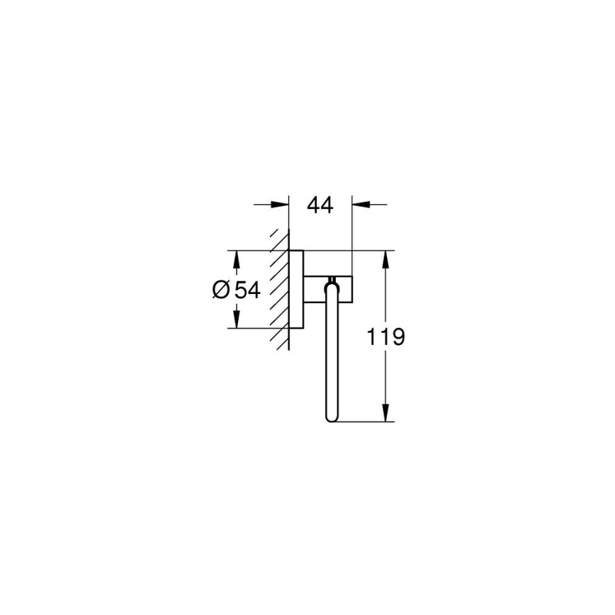 GROHE 40689GL1 - Portarrollos de papel higiénico ESSENTIALS, dorado