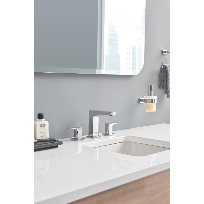 GROHE 40756001 - Dispensador de jabón líquido ESSENTIALS CUBE de 160 ml, cromo brillante