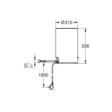 GROHE 40830001 - Depósito RED de 3 litros, cromo brillante