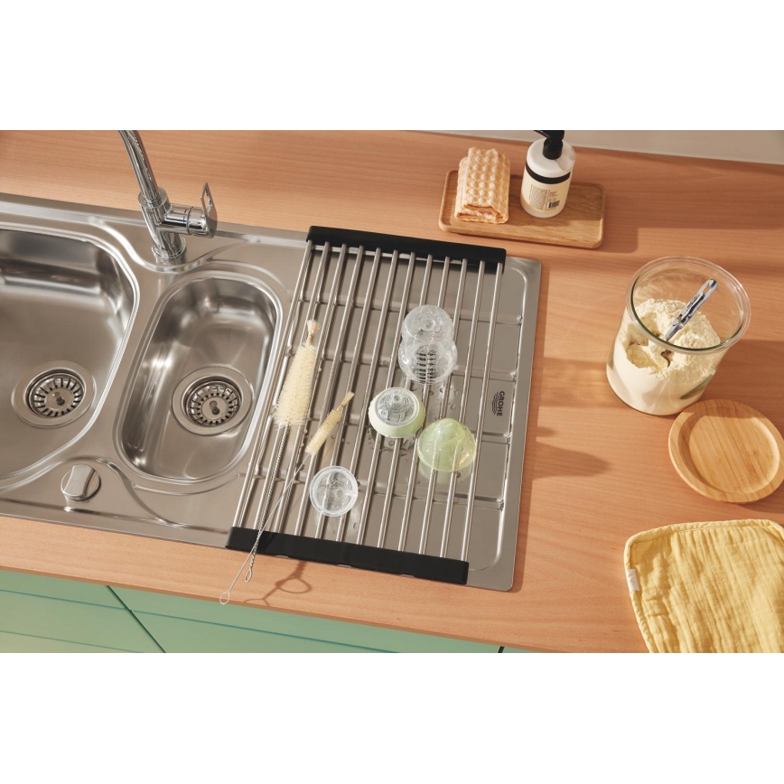 GROHE 40856SD0 - Escurridor 450 × 348 mm acero inoxidable cepillado