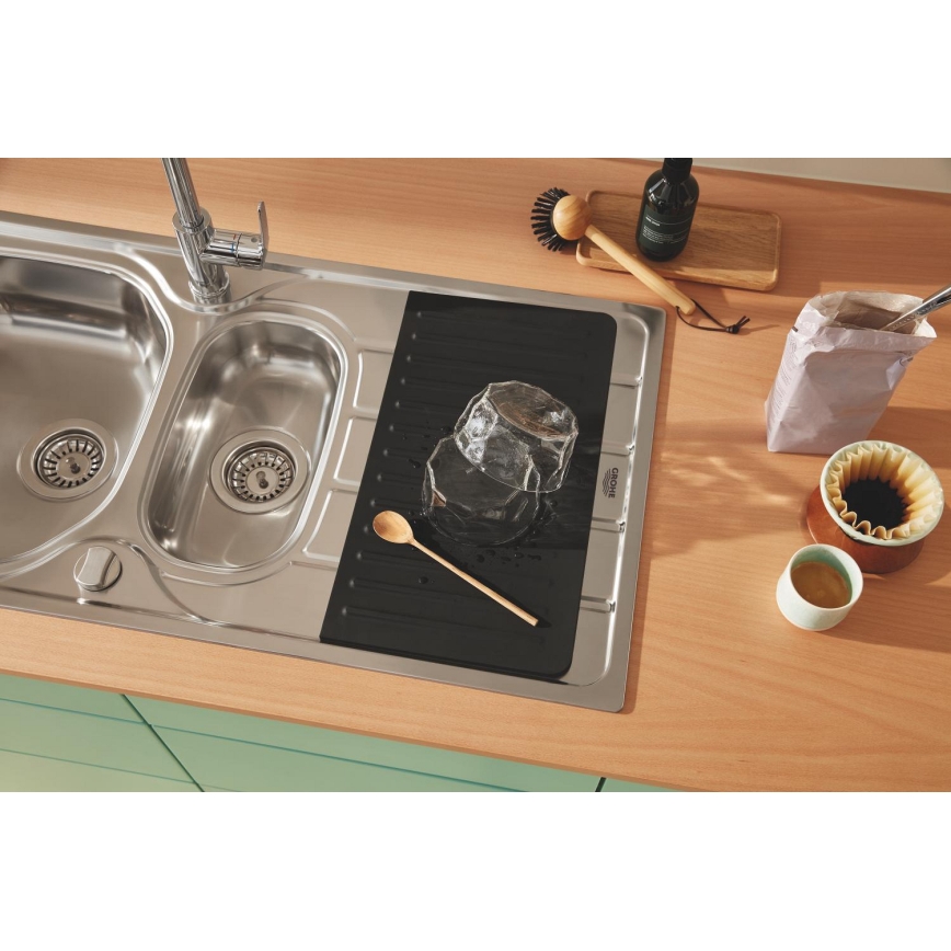 GROHE 40872K00 - Bandeja de goteo 450 x 250 mm cerámica/negra