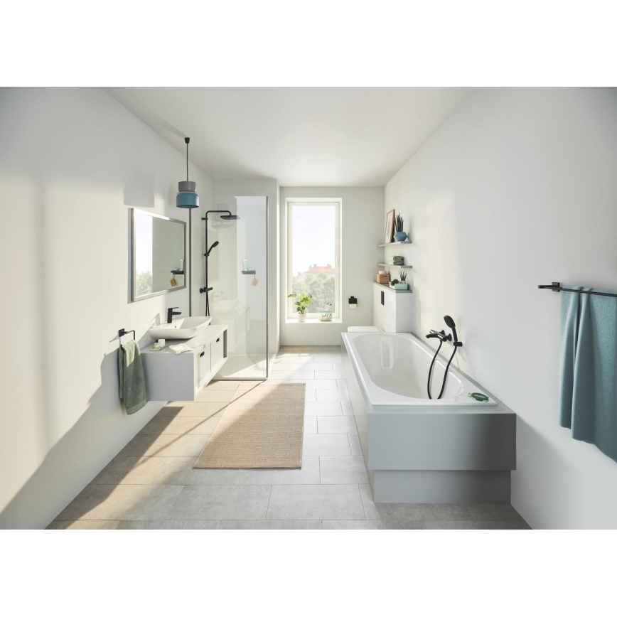 GROHE 409752430 - Toallero START CUBE 18,8 x 13,8 cm negro