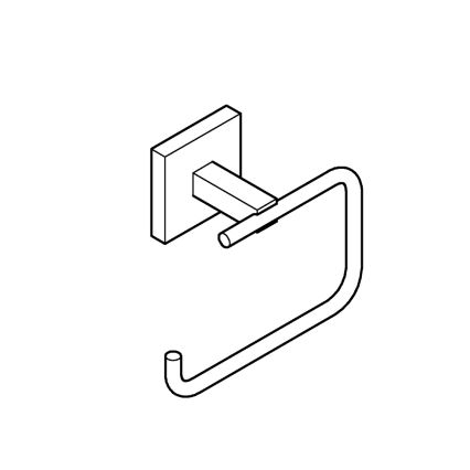 GROHE 409782430 - Portarrollos de papel higiénico START CUBE negro