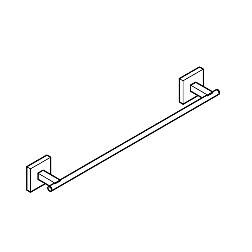 GROHE 409872430 - Toallero de 450 mm, negro