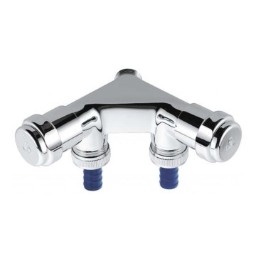 GROHE 41022000 - Válvula doble EGGEMANN DN 15, cromado brillante