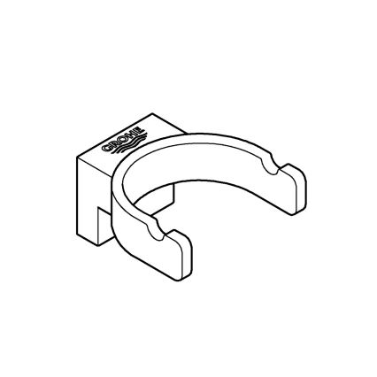 GROHE 41049000 - Gancho doble SELECTION, cromo brillante