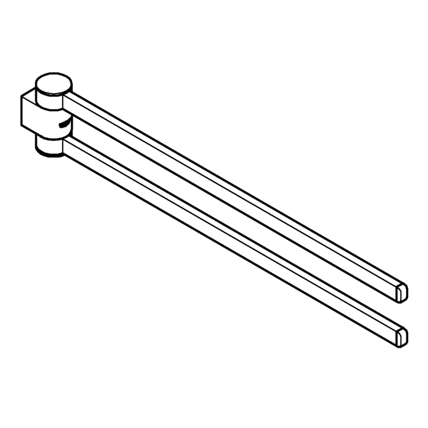GROHE 41063000 - Toallero SELECTION 441 mm, cromo brillante