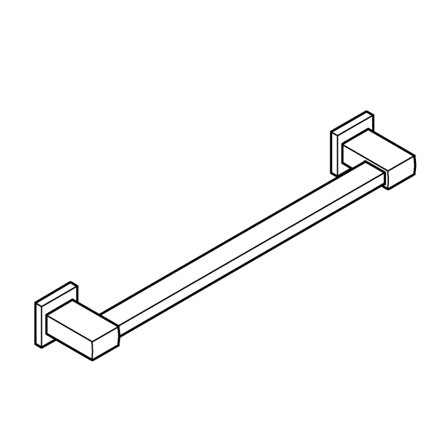 GROHE 410952430 - Asidero para bañera START CUBE 504 mm negro