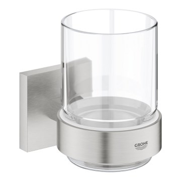 GROHE 41097DC0 - Vaso con soporte START CUBE de acero inoxidable