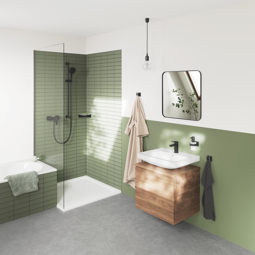 GROHE 411062430 - Estante de ducha de esquina ESSENTIALS 250 × 250 mm negro